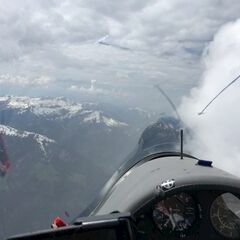 Flugwegposition um 12:16:02: Aufgenommen in der Nähe von Gemeinde Schoppernau, Österreich in 2723 Meter